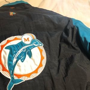 Vintage Miami Dolphins Reversible Winter Jacket